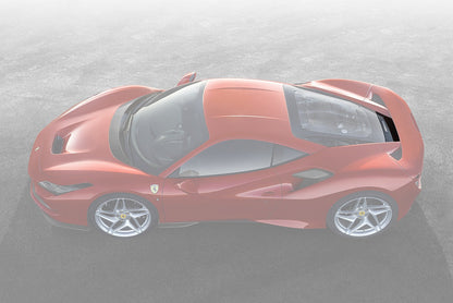 2019-2023 Ferrari F8 Coupe OE Style Autoclave Carbon Fiber Engine compartment outside cover - DarwinPRO Aerodynamics