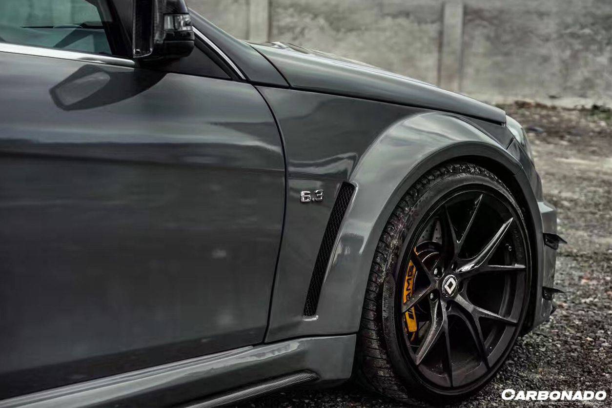 2012-2014 Mercedes Benz W204 C Class Coupe BKSS Style Wide Full Body Kit (Not Fit AMG) - Carbonado