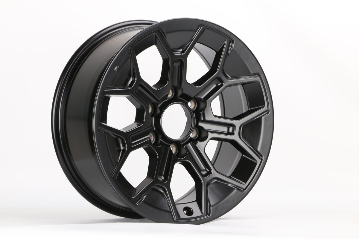 E231 Satin Black 17x8.0 ET0 6.139 - Square Set (4 Wheels)