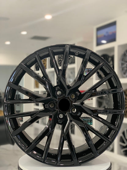 E241 Gloss Black 20x8.0 ET40 5.100 - Square Set (4 Wheels)