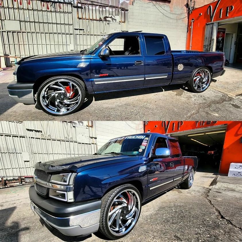 22" Azad AZ Drip Black Milled 6x139.7 ( Square Setup ) ( Set of 4 )
