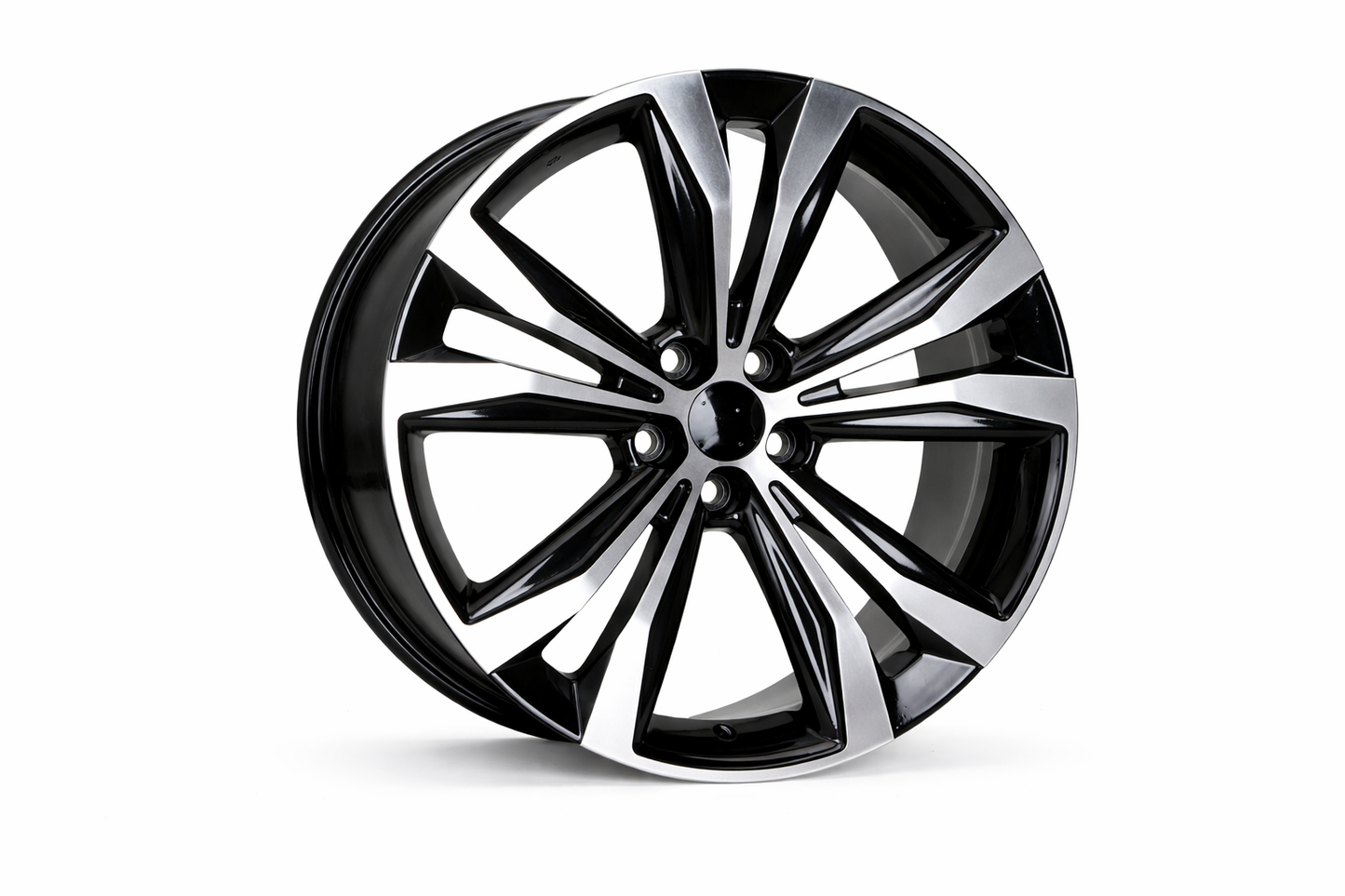 E247 Black Machined Face 22x8.0 ET40 5.100 - Square Set (4 Wheels)
