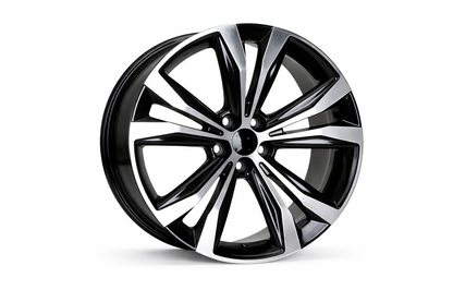 E247 Black Machined Face 22x8.0 ET40 5.100 - Square Set (4 Wheels)