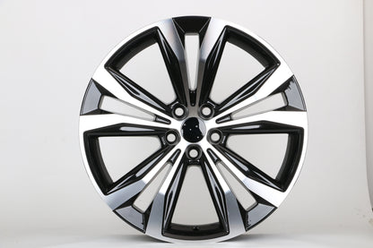 E247 Black Machined Face 22x8.0 ET40 5.100 - Square Set (4 Wheels)