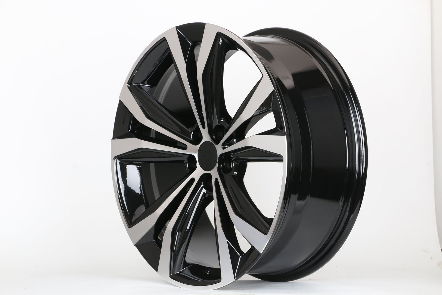 E247 Black Machined Face 22x8.0 ET40 5.100 - Square Set (4 Wheels)
