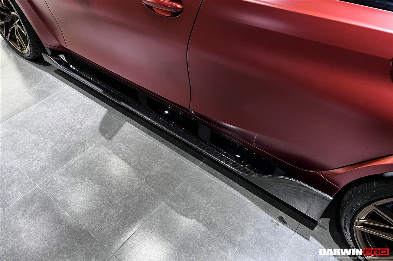 2021-UP BMW M3 G80 BKSS Style Carbon Fiber Side Skirts - DarwinPRO Aerodynamics