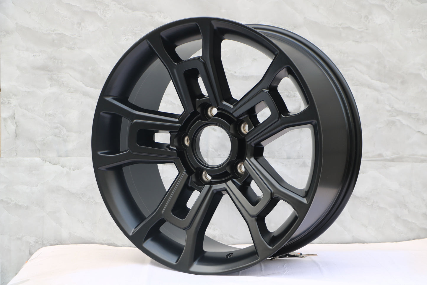 E253 Satin Black 20x8.5 ET55 5.150 - Square Set (4 Wheels)