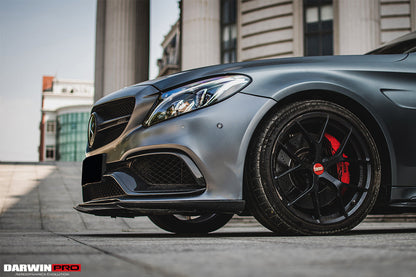 2015-2021 Mercedes Benz W205 C63/S AMG Coupe BKSS Style Carbon Fiber Front Lip - DarwinPRO Aerodynamics