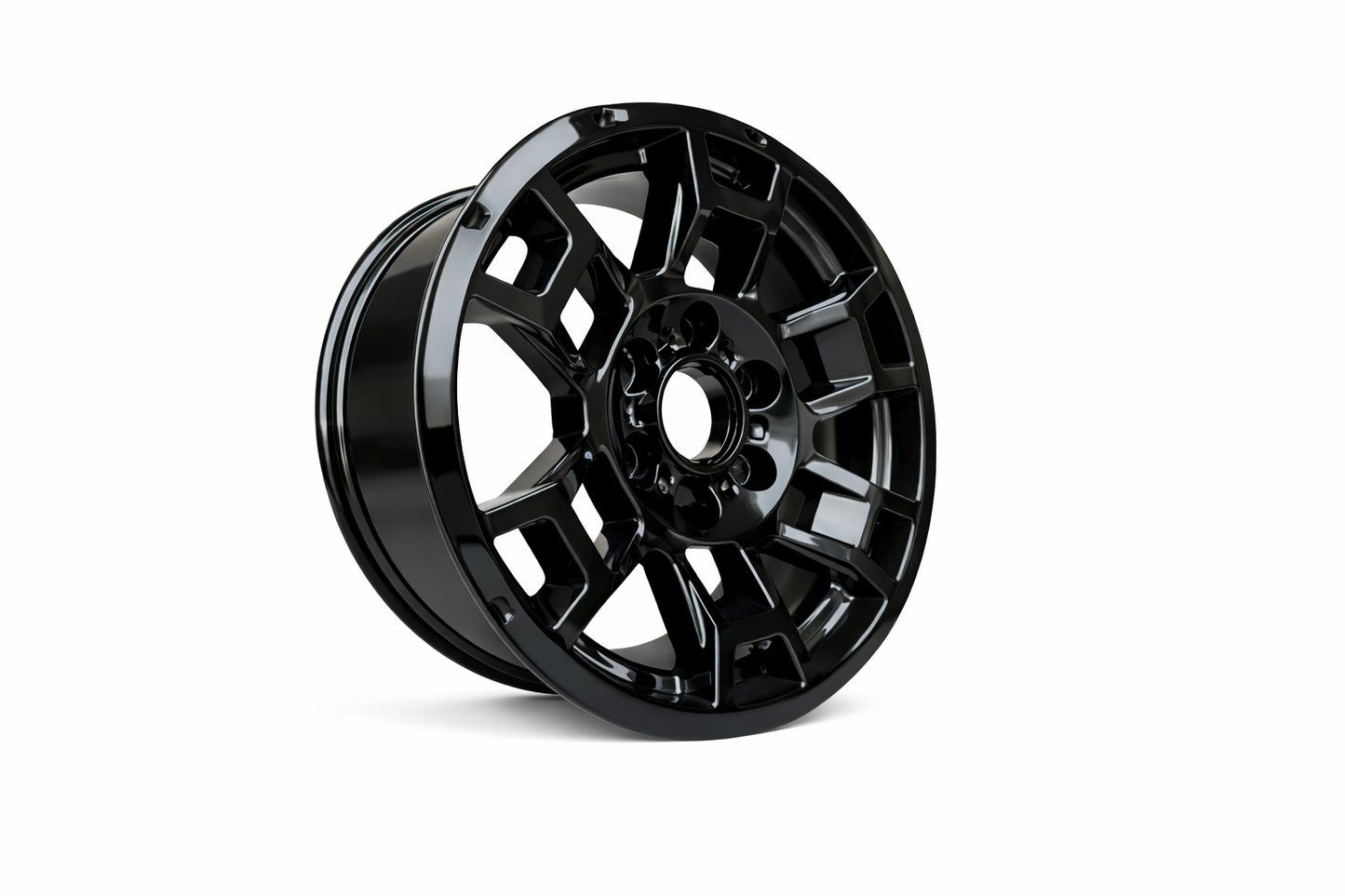 E260 Gloss Black 17x7.0 ET4 6.139 - Square Set (4 Wheels)