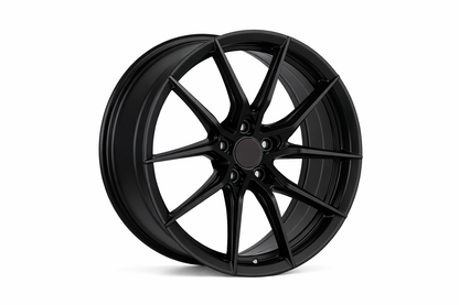 E007 Satin Black 18x8.0 ET35 5.114 - Square Set (4 Wheels)