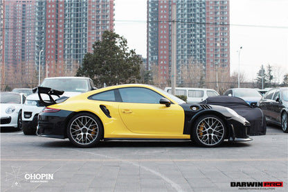 2013-2019 Porsche 911 991 Turbo/S GT2RS Style Partial Carbon Fiber Rear Bumper - DarwinPRO Aerodynamics