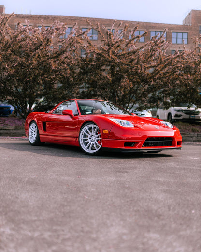 18" F1R F107 White 5x100 / 5x114.3 Dual Pattern ( Staggered Setup ) ( Set of 4 )