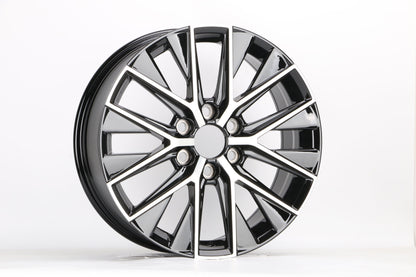 E280 Black Machined Face 20x8.0 ET55 6.139 - Square Set (4 Wheels)