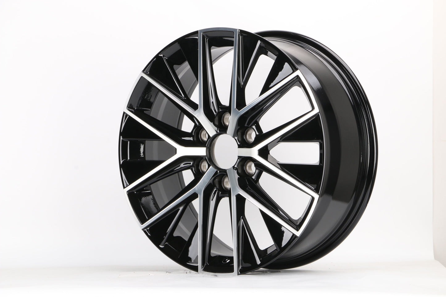 E280 Black Machined Face 20x8.0 ET55 6.139 - Square Set (4 Wheels)