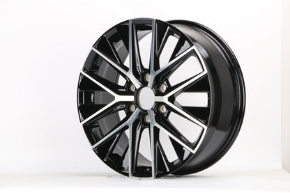 E280 Black Machined Face 20x8.0 ET55 6.139 - Square Set (4 Wheels)