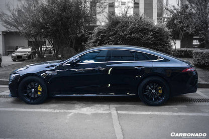 2019-2023 Mercedes Benz AMG GT63/S 4Door Coupe X290 OEM Style Carbon Fiber Side Skirts - Carbonado Aero