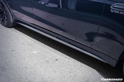 2019-2023 Mercedes Benz AMG GT63/S 4Door Coupe X290 OEM Style Carbon Fiber Side Skirts - Carbonado Aero