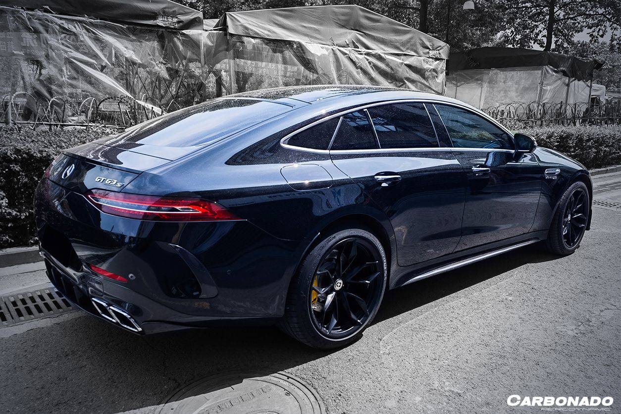 2019-2023 Mercedes Benz AMG GT63/S 4Door Coupe X290 OEM Style Carbon Fiber Side Skirts - Carbonado Aero