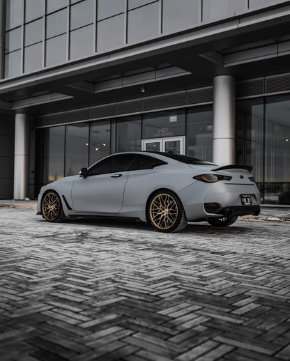 18" F1R F103 Brushed Bronze 5x114.3 ( Square Setup ) ( Set of 4 )