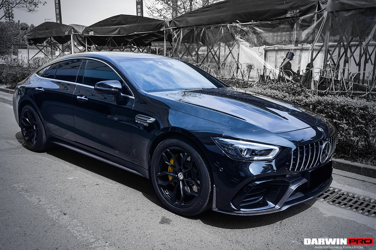 2019+ Mercedes Benz AMG GT63/S 4Door Coupe X290 Carbon Fiber Side Skirts - DarwinPRO Aerodynamics