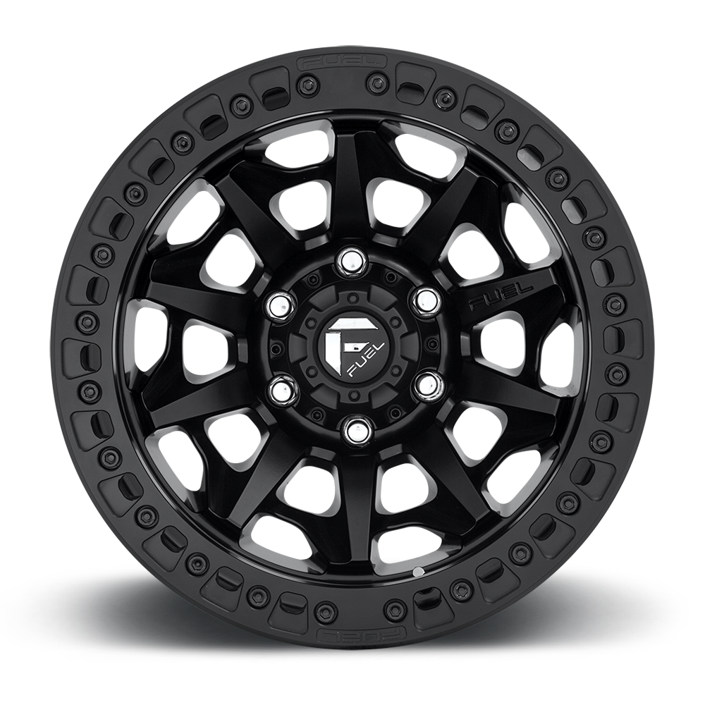 17" Fuel D114 Covert Beadlock Matte Black 5x150 ( Set of 4 )