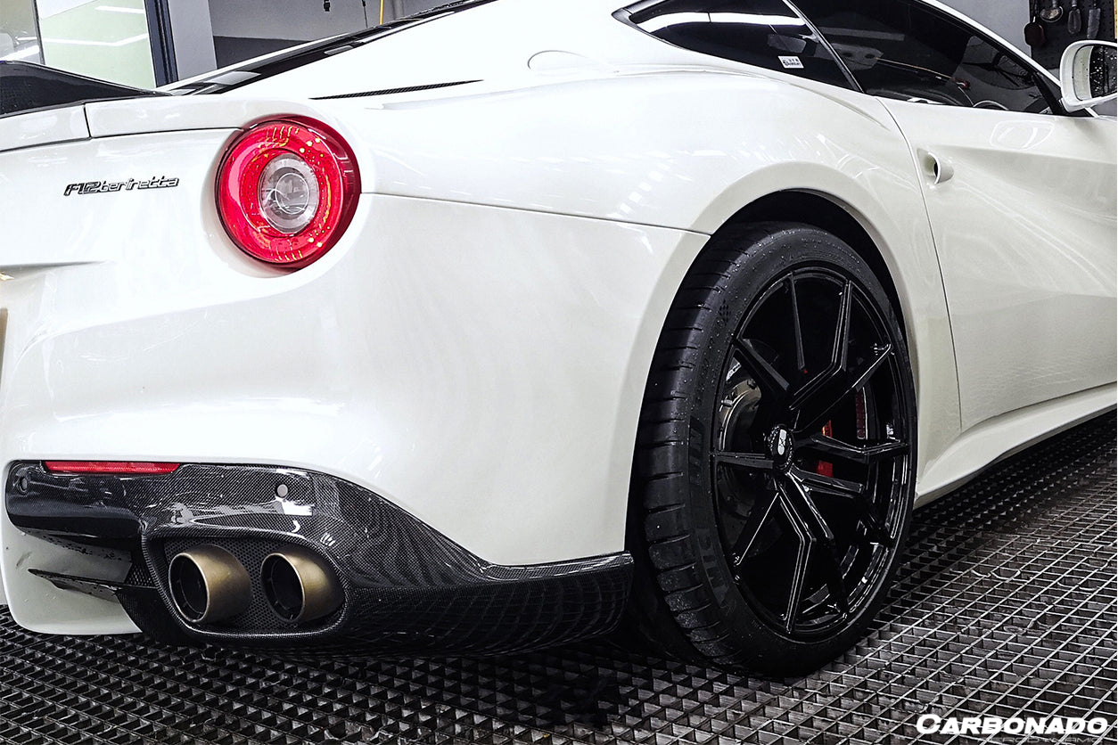 2012-2017 Ferrari F12 Berlinetta RS Style Carbon Fiber Rear Diffuser - Carbonado