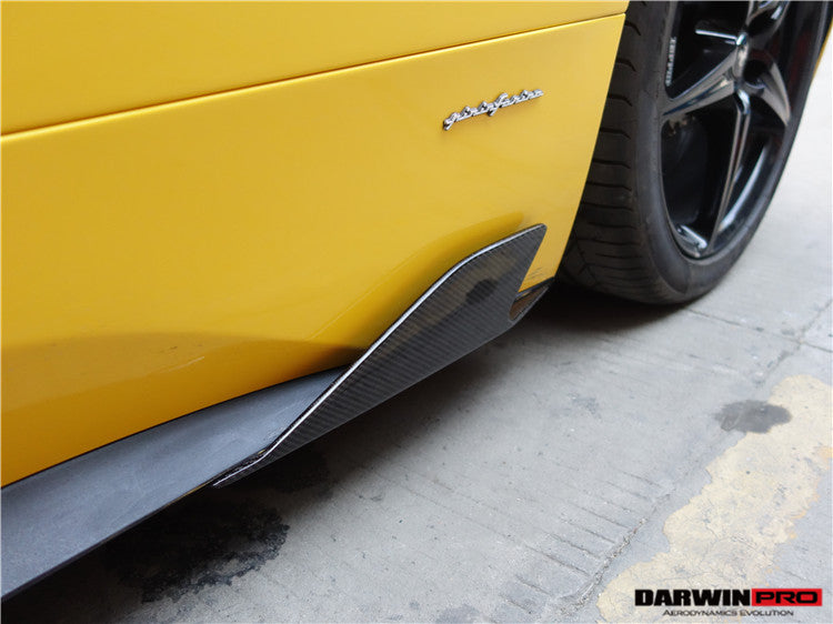 2010-2015 Ferrari 458 Coupe/Spyder Speciale Style Carbon Fiber Side Skirts Canards - DarwinPRO Aerodynamics
