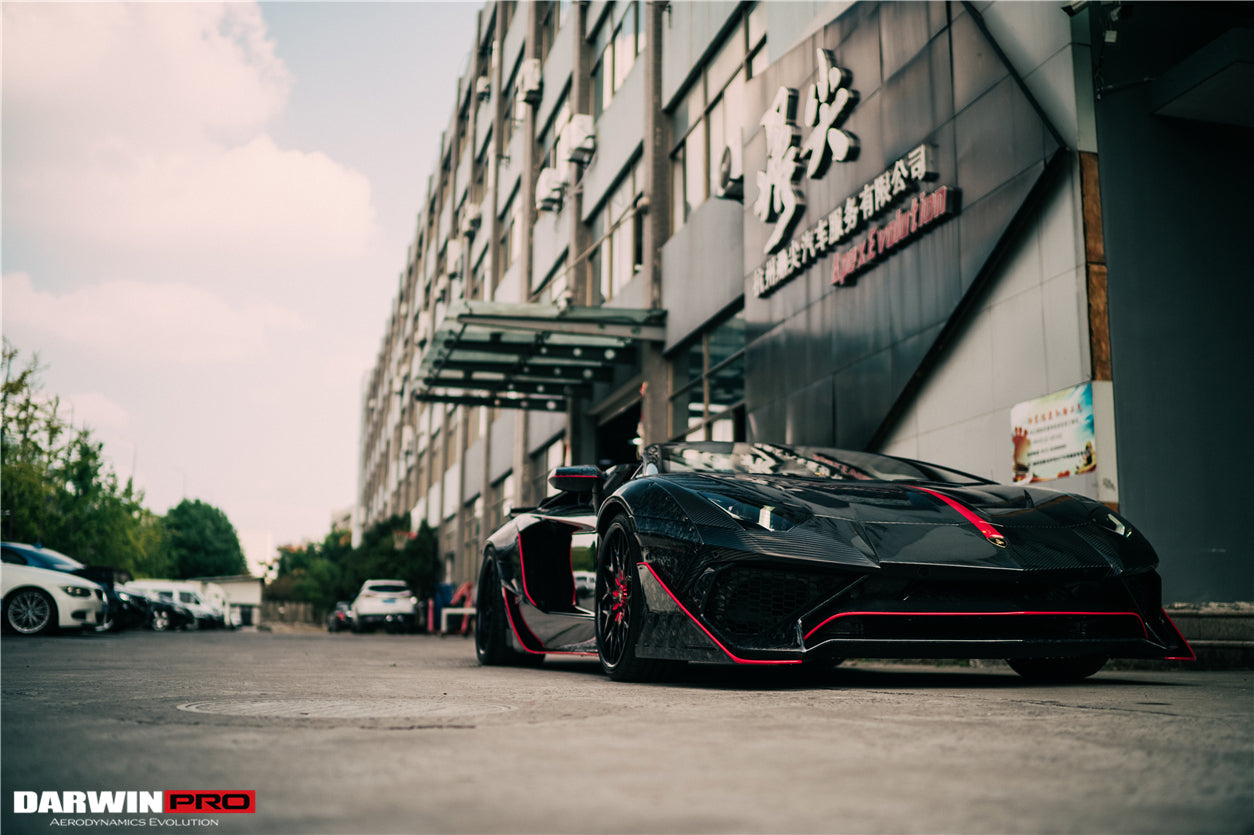2011-2016 Lamborghini Aventador LP700 Roadster SV-BKSSII Style Wide Body Carbon Fiber Aero Full Kit - DarwinPRO Aerodynamics