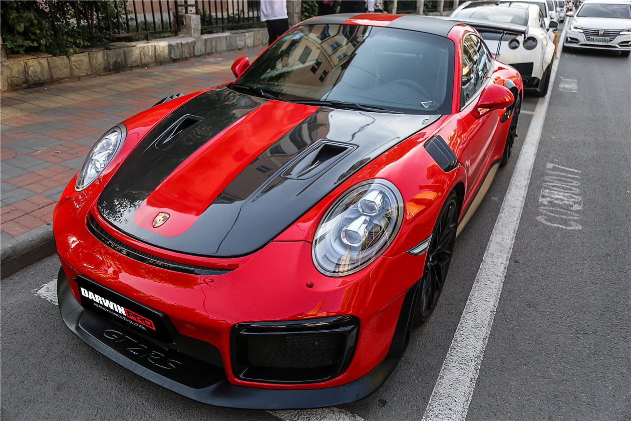 2016-2019 Porsche 911 991.2 Carrera /Targa 4/4S GT2RS Style Partial Carbon Fiber Fender - DarwinPRO Aerodynamics