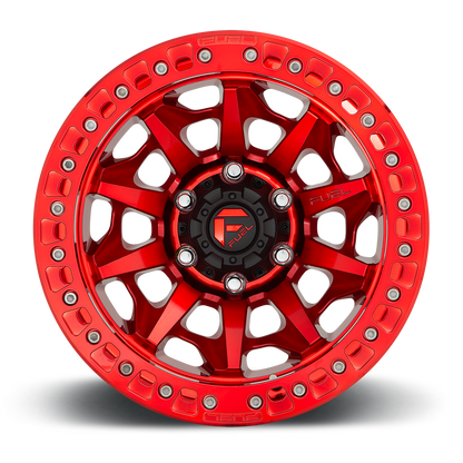 17" Fuel D113 Covert Beadlock Candy Red 6x139.7 ( Set of 4 )