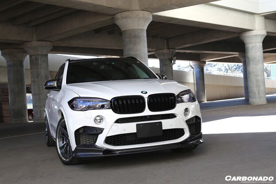 2014-2018 BMW X5M F85/X6M F86 3D Style Carbon Fiber Front Lip - Carbonado