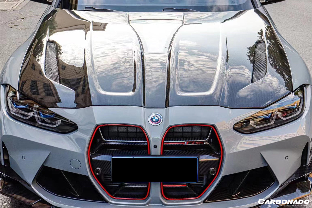 2021-UP BMW M3 G80 M4 G82/G83 OD Style DRY Carbon Fiber Gril (NO ACC) - Carbonado