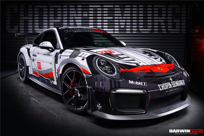 2016-2019 Porsche 911 991.2 Carrera /Targa 4/4S GT2RS Style Partial Carbon Fiber Fender - DarwinPRO Aerodynamics