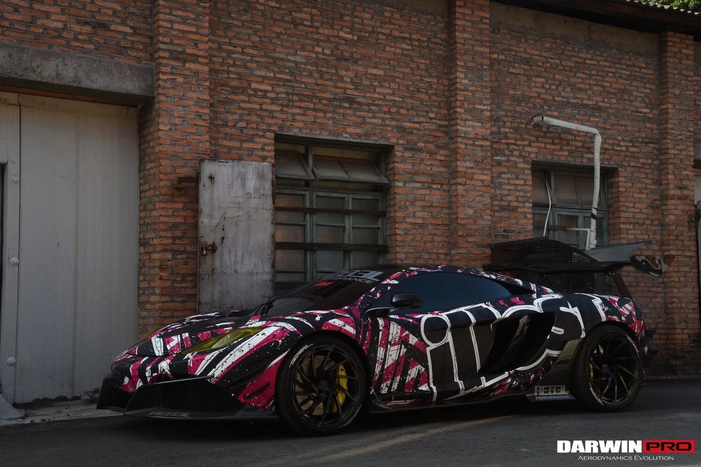 2011-2014 McLaren MP4 12C Rebel Performance Style Partial Carbon Fiber Front Bumper w/ Lip - DarwinPRO Aerodynamics