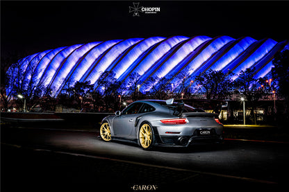 2016-2019 Porsche 911 991.2 Carrera /S GT2RS Style Partial Carbon Fiber Rear Bumper - DarwinPRO Aerodynamics