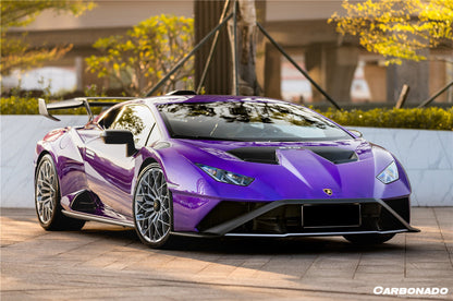 2021-UP Lamborghini Huracan STO Dry Carbon Fiber Down-Front Lip - Carbonado