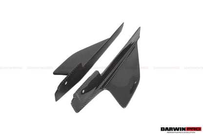 2010-2015 Ferrari 458 Coupe/Spyder Speciale Style Carbon Fiber Side Skirts Canards - DarwinPRO Aerodynamics