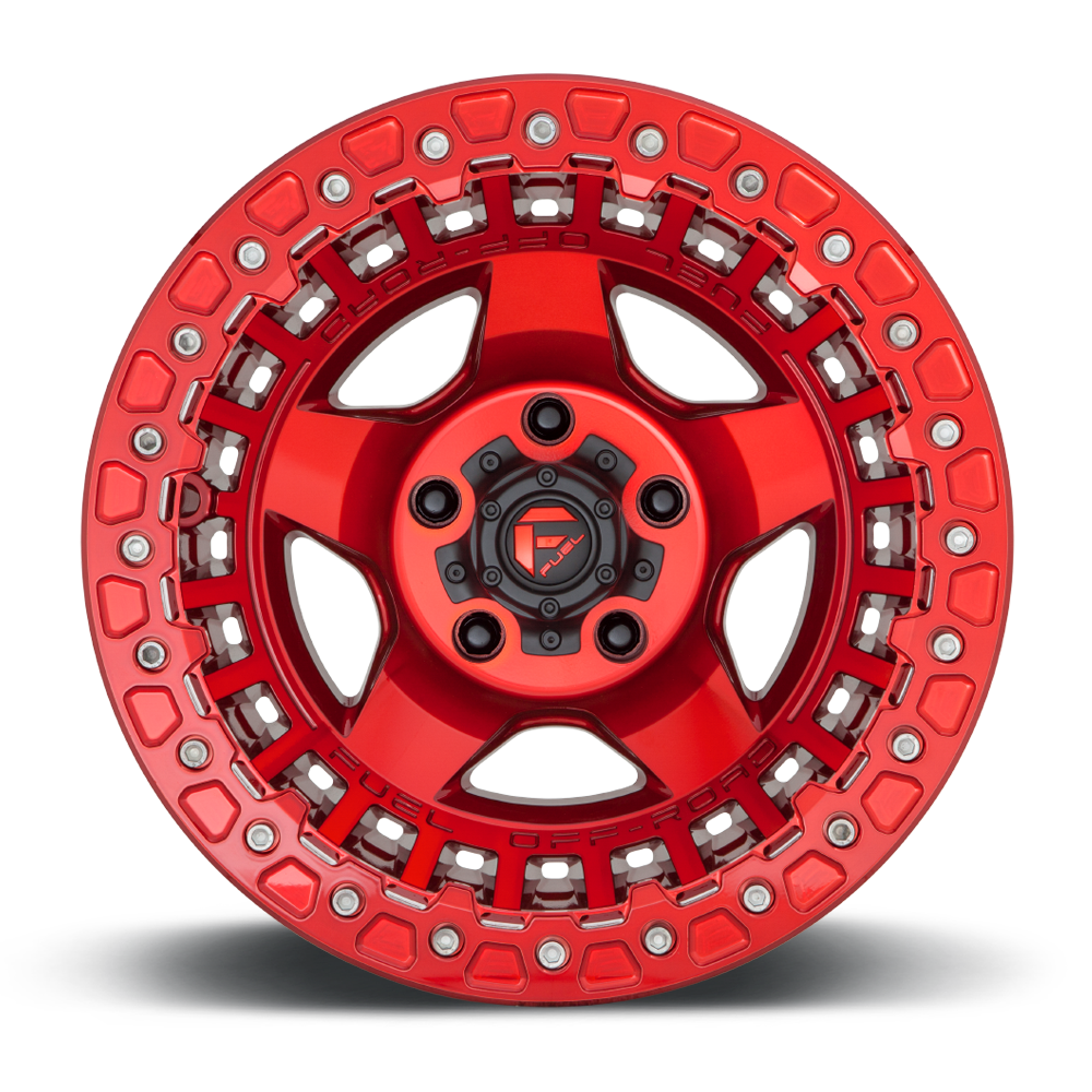17" Fuel D117 Warp Beadlock Candy Red 5x127 ( Set of 4 )