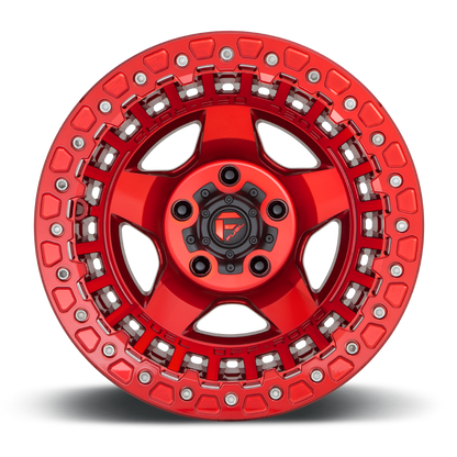 17" Fuel D117 Warp Beadlock Candy Red 5x127 ( Set of 4 )