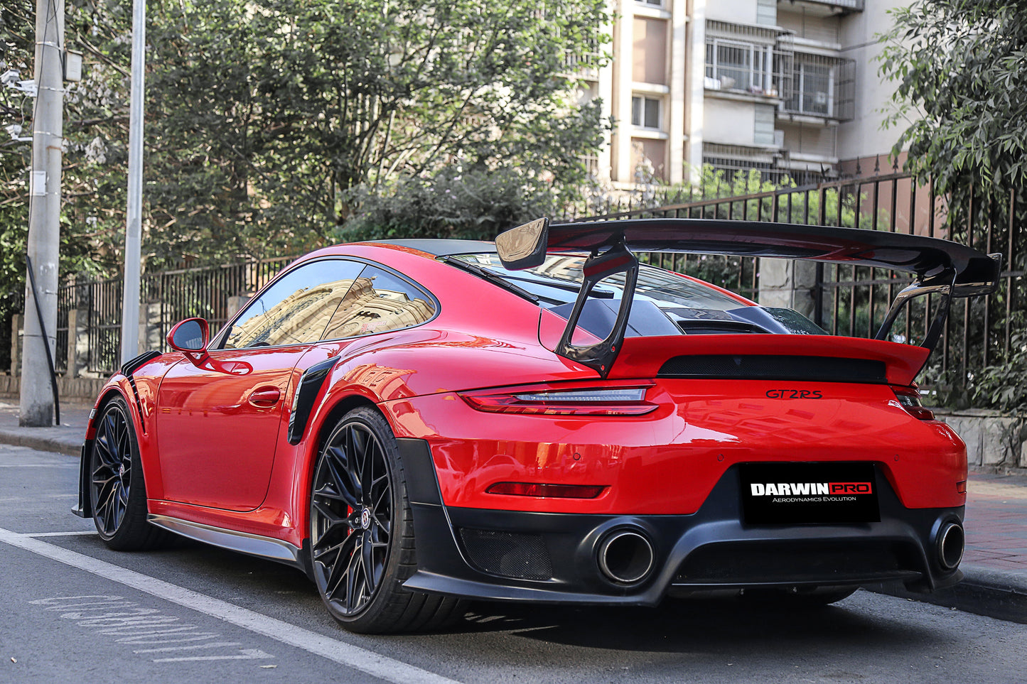 2016-2019 Porsche 911 991.2 Carrera /S GT2RS Style GT2RS Carbon Fiber Side Skirts - DarwinPRO Aerodynamics