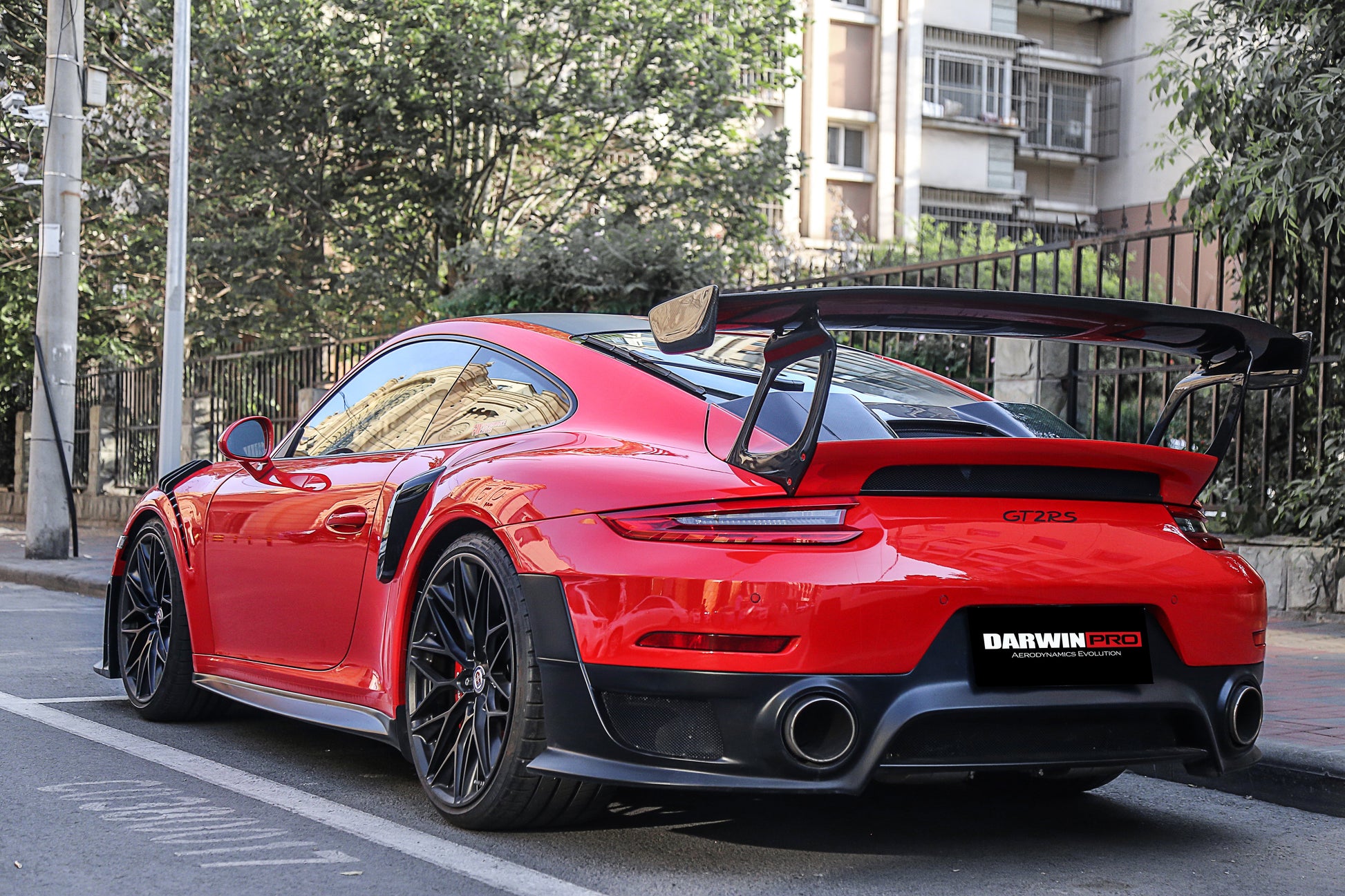 2016-2019 Porsche 911 991.2 Carrera /S GT2RS Style GT2RS Carbon Fiber Side Skirts - DarwinPRO Aerodynamics