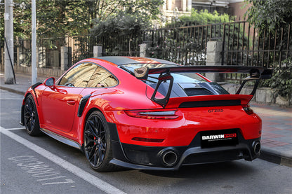 2016-2019 Porsche 911 991.2 Carrera /S GT2RS Style Partial Carbon Fiber Rear Bumper - DarwinPRO Aerodynamics