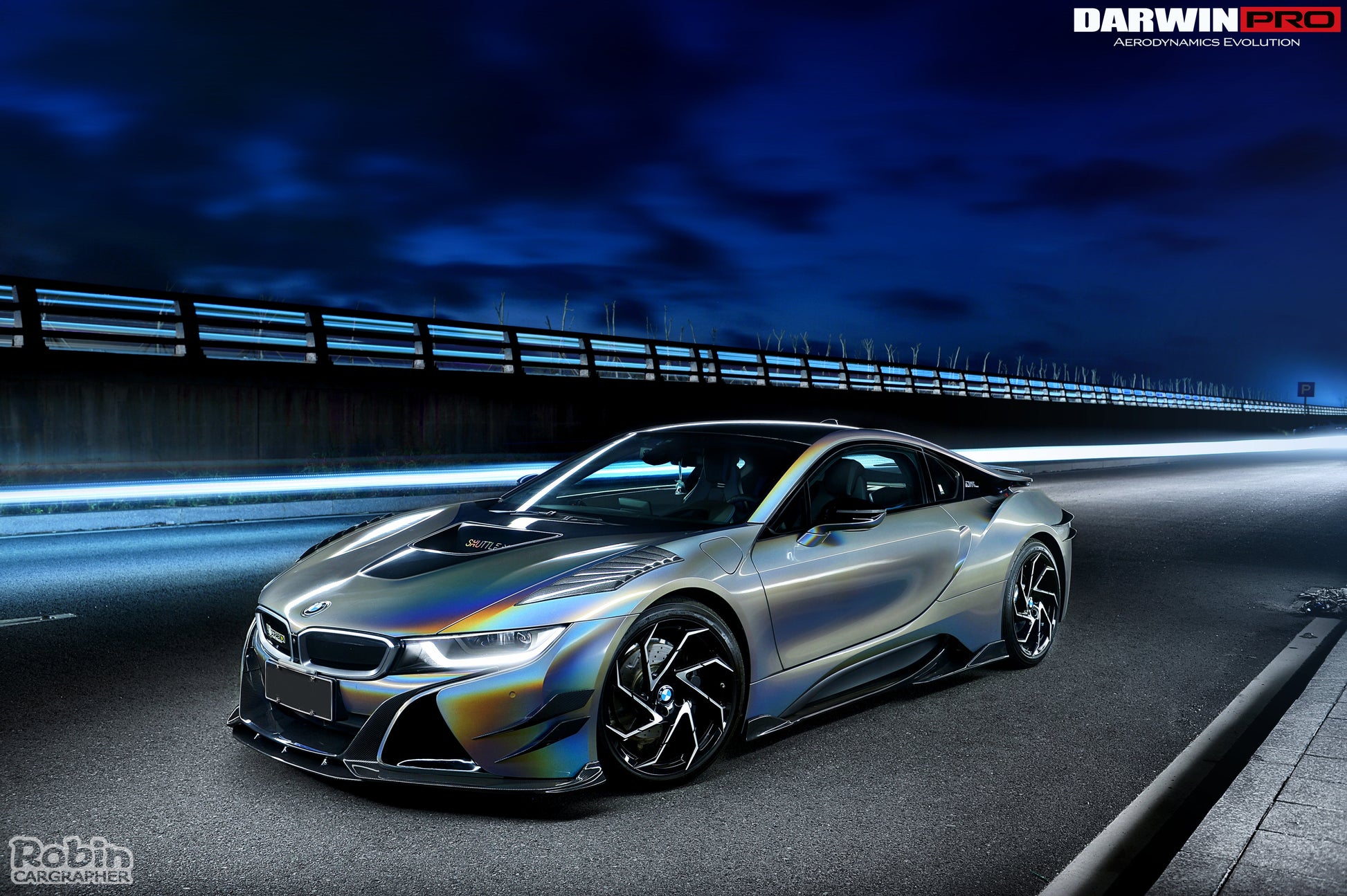 2014-2018 BMW i8 BZK Carbon Fiber Side Skirts - DarwinPRO Aerodynamics