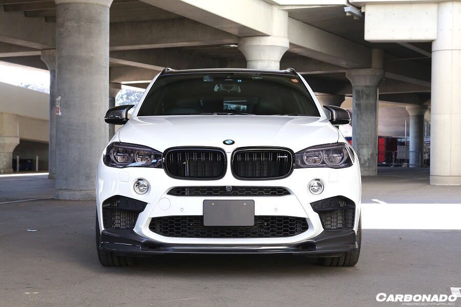 2014-2018 BMW X5M F85/X6M F86 3D Style Carbon Fiber Front Lip - Carbonado