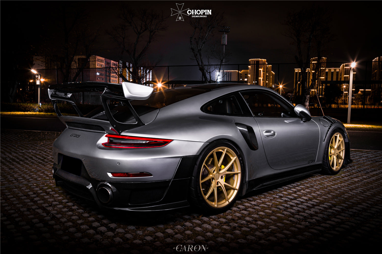 2016-2019 Porsche 911 991.2 Carrera /S GT2RS Style Partial Carbon Fiber Rear Bumper - DarwinPRO Aerodynamics