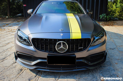 2015-2018 Mercedes Benz W205 C63/S AMG Coupe BR Style Front Lip - Carbonado