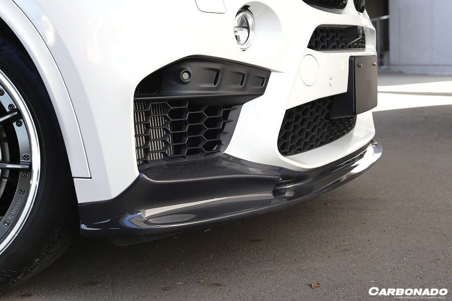 2014-2018 BMW X5M F85/X6M F86 3D Style Carbon Fiber Front Lip - Carbonado