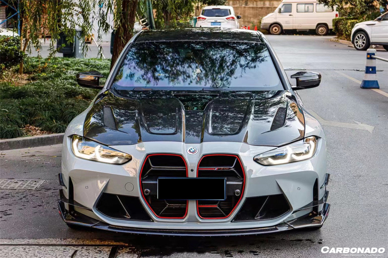 2021-UP BMW M3 G80 M4 G82/G83 OD Style DRY Carbon Fiber Gril (NO ACC) - Carbonado