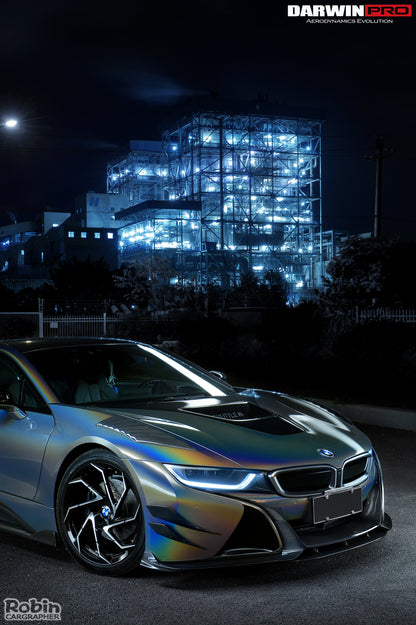 2014-2018 BMW i8 BZK Carbon Fiber Front Fender Vents - DarwinPRO Aerodynamics