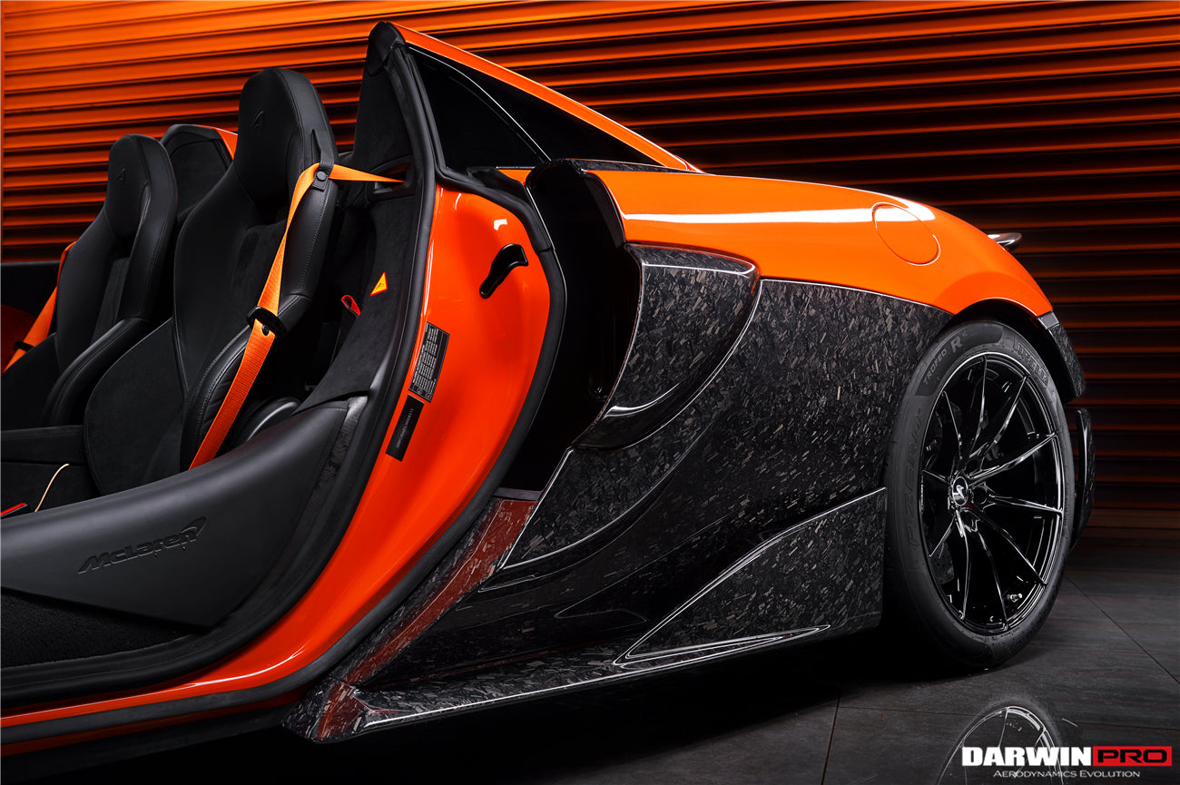 2018-2021 McLaren 600lt Carbon Fiber Quarter Panel Side Scoops - DarwinPRO Aerodynamics